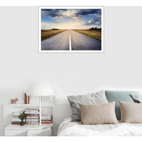 Modern Highway Boundless Horizon Poster Canvas Print Painting Wall Art Living Room Home Decoration