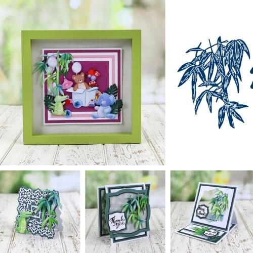 Plant Bamboo Leaves Die New Arrival 2021 Metal Cutting Die Scrapbooking DIY Decoration Craft Embossing Stencil Make Albums