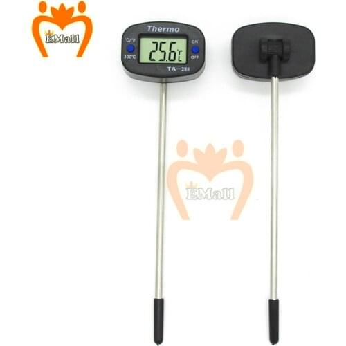 2pcs Oven Cook Thermometer Temperature Gauge Sensor Test Mini Digital Thermometer Stainless Steel Probe Food Meat Grill Coffee