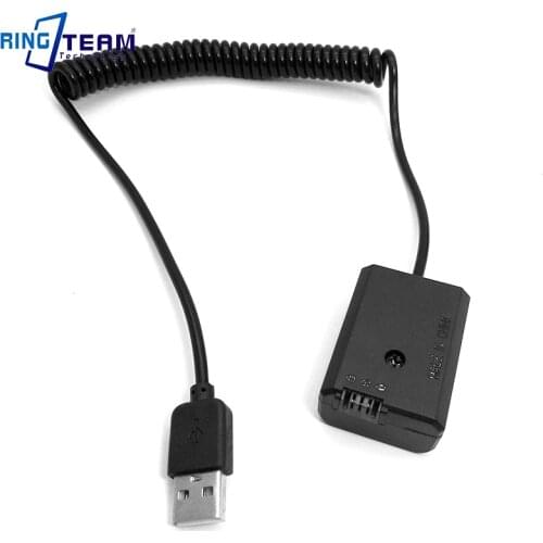 NP-FW50 AC-PW20 USB Spring Cable Adapter 5V 2A-4A for Sony NEX-6 NEX-5T NEX-3N NEX5N NEXC3 NEX7 SLTA55 A5000 A7 digital camera