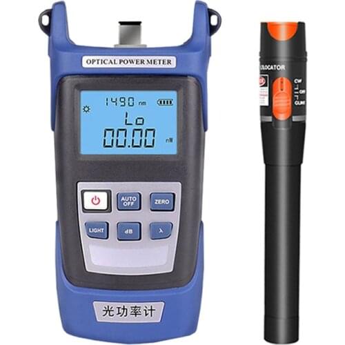 Fiber Optic Tester Optical Power Meter -70 + 10dBm and Visual Fault Locator VFL OPM 10km 30km Optical fiber tester -50 + 26dBm