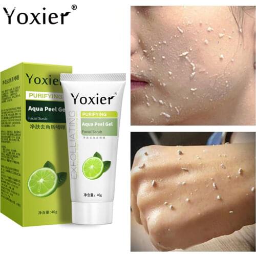 Yoxier Purifying Aqua Peel Gel Whitening Moisturizer Skin Care Repair Facial Scrub Cleaner Acne Blackhead Treatment Remove