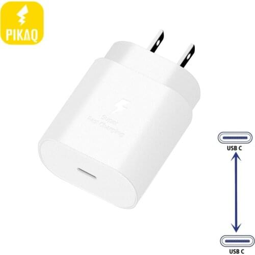 For Galaxy Fold 3 S21 S20 N20 Ultra M12 A32 Fast Charging Usb Type C Port Samsung Charger 25W F62 EU/US Plug Chargeur S10 Galaxi