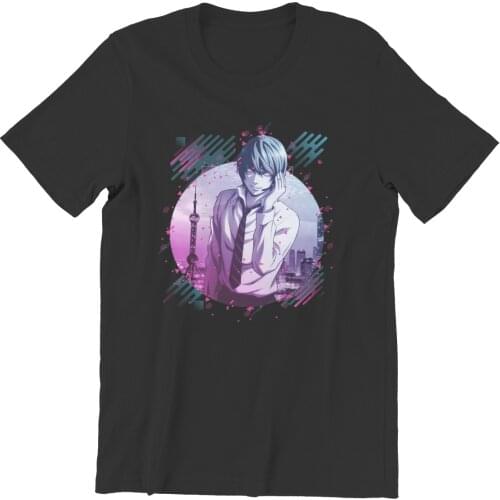 Westcreek Death Note Light Yagami Kira Dynamic Games Black Pink Couples Streetwear Tops HipHop Woman T-Shirts 108684