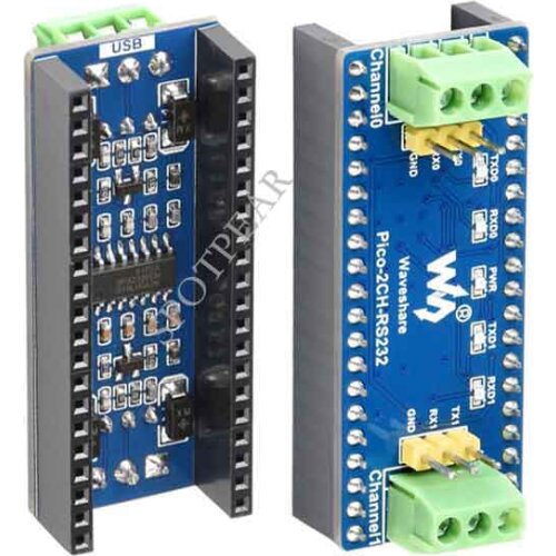 2-Channel RS232 Module for Raspberry Pi Pico SP3232EEN Transceiver UART To RS232