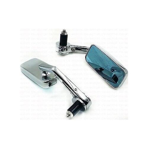 2pcs Chrome 7/8'' 22mm Handbar Rearview Mirrors Motorcycle Side Mirrors Universal For Honda Yamaha Suzuki Kawasaki Chopper