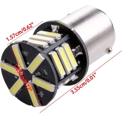 2021 New 2x Canbus No Error White LED Tail Backup Reverse Light Bulb BA15S 1156 7506 P21W