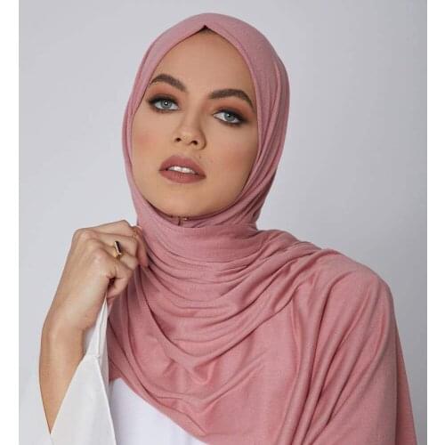 2020 New Arrival Modal Hijabs Scarf Heavy Quality Shawls BIg Size Muslim Head Wraps Solid Color Mufflers Turbans 1PC Retail
