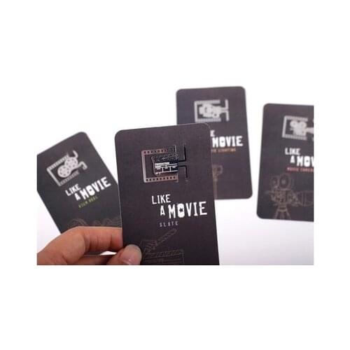 4PCS/LOT Like A Movie Bookmarks Camera Film Reel Slate Movie Lighting Metal Book Mark