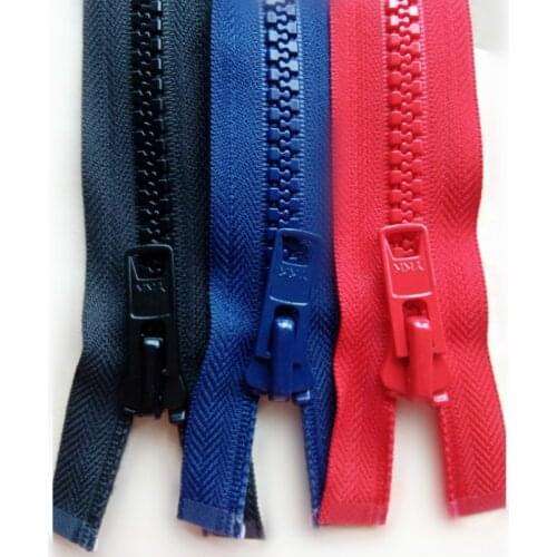 5 Pcs/lot Oversize Plastic YKK Zipper Red Blue 52-60CM Resin Single Open End for Garment Jacket Coat Tennt Sewing Accessories