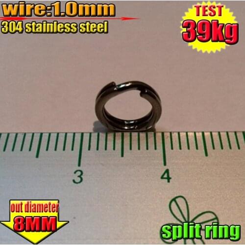 2020NEW fishing split rings 8mm round Connector quantily:50pcs/LOT