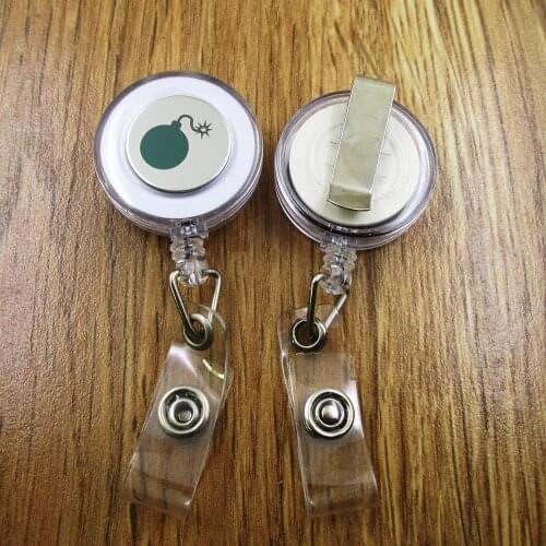 Bombing ID Badge Reel for Docter Nurse Teacher Student retractable recoil id badge holder work fun