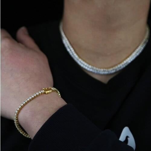 Bridal Fashion 3mm Crystal Rhinestone Choker Necklace Women Wedding Accessories cz Tennis Chain Chokers Jewelry Collier Femme