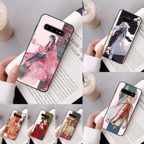 Chinese style Phone Case For Samsung Galaxy A50 A30 A71 A40 S10E A60 A50s A30s Note 8 9 S10 Plus S10 S20 S8