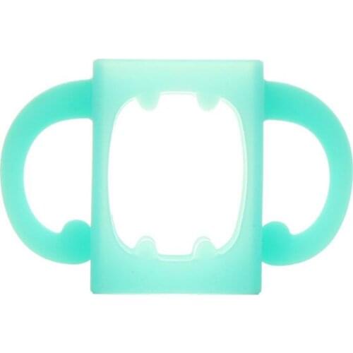 Baby Bottle Universal Handle Soft Silicone Wide Mouth Grip Multicolor Heat Resistant Feeding Bottles Accessories XXFE