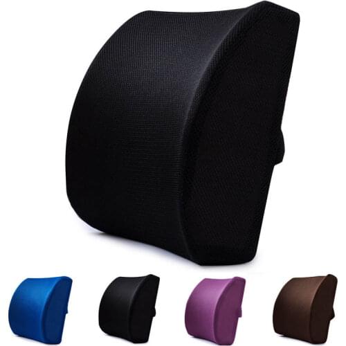 Travel Car Back Cushion Coccyx Orthopedic Memory Foam Massage Seat Cushion Chair Back Pad Office Nap Therapy Callipygian Cushion