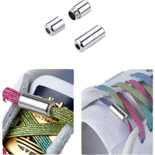 "New Elastic Locking Shoelaces Flats No Tie Shoelace Quick Sneakers Locking Shoe Laces Kids Adult Women Men Shoes Lace Strings"
