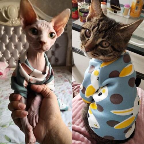 Rabbit Print Pet Cat Costume for Cats Soft Kedi Katten Sweatshirt Hoodie Spring Summer Cat Clothes Kitty Mascotas Ropa Para Gato