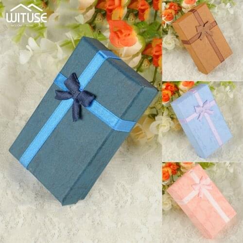 Fashion 1PC New 4x4x3cm/8x5x2.5cm/9x7x3cm Colorful Jewery Organizer Box Rings Storage Cute Box Small For Rings Earrings Gift Box