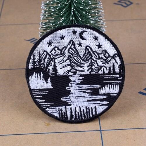 Pulaqi Van Gogh Patch Iron On Patches Embroidered Patches For Clothing Vikings Patch for Clothes Appliques Stripes On Clothes F