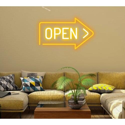 OPEN Custom LED Letter Neon Sign Light Ins Wall Decor For Bar Cafe Store Restaurant Doorway Decorative Neon Light