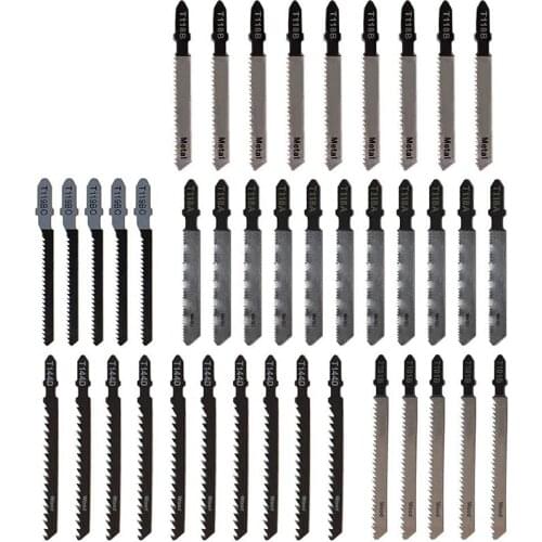 Jigsaw Blades, 40Pcs T-Shank Jig Saw Blade Set, orted Woodworking Jig Saw Blades for Wood