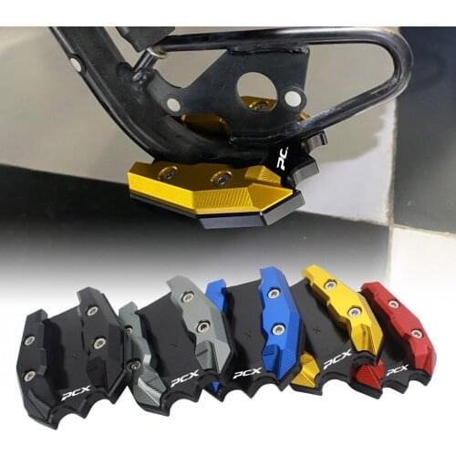SEMSPEED 2020 New PCX logo For HONDA PCX150 PCX125 2018-2020 Motorcycle CNC Foot Kickstand Sidestand Extension Enlarge Stand Pad