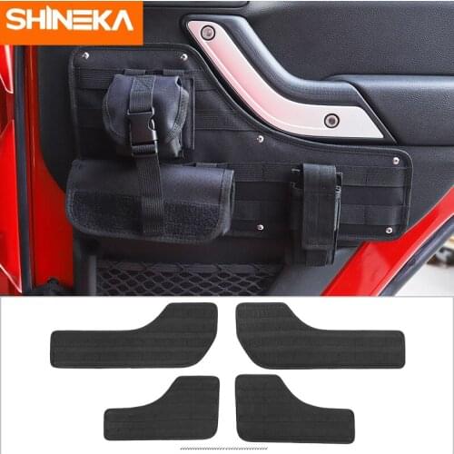 SHINEKA Stowing Tidying For Jeep Wrangler JK 2011-2017 Car Front Rear Door Tactical Storage Hanging Board Organize Accessories