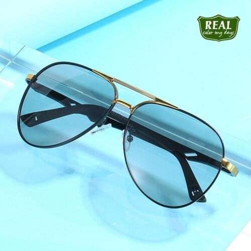 Retro Polarized Sunglasses Photochromic UV400 Outdoor Metal Sunglasses For Men Women Driving Glasses 63213