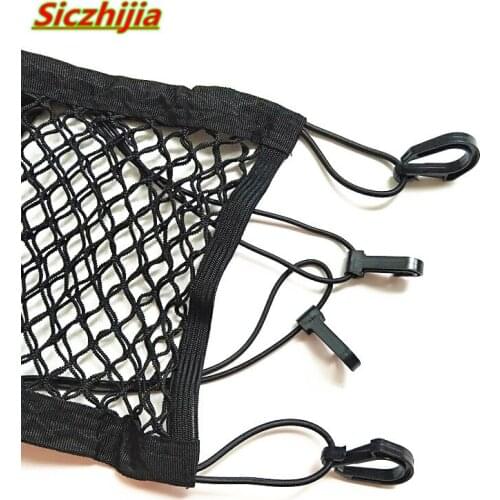 Car trunk storage bag seat elastic mesh net storage bag with screws for Audi Q3 Q5 SQ5 Q7 A1 A3 S3 A4 S4 RS4 RS5 A5 A6 S6 C6 C7