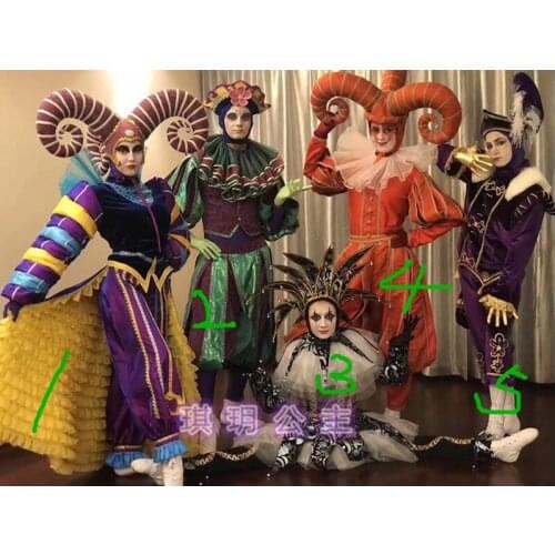 Venice clown costume Festival Performance