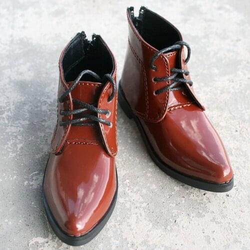 [wamami] 13# Brown & Orangered 1/3 SD DOD DZ BJD Dollfie Leather Shoes