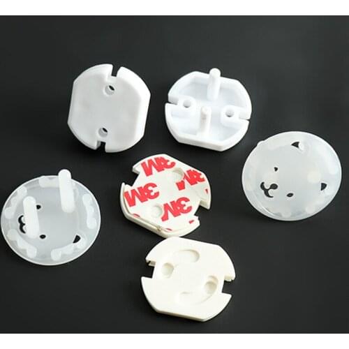 10pc EU Power Socket protective wall Switch kids safety plug Plastic Thicken Anti Electric Children Lock home Equipment Supplies
