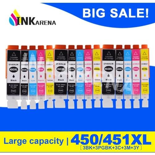 15 PCS Compatible Ink Cartridges PGI-450 CLI-451 For Canon Pixma IP8740 IP7240 MG5540 IX6840 IX6540 Printer PGI 450 Cartridge