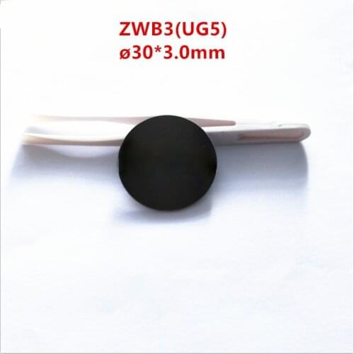 30 * 3.0mm UV Filter Lens Pieces Zwb3 253.7nm Ug5 Visible Light Absorption Optical Instrument for Photography