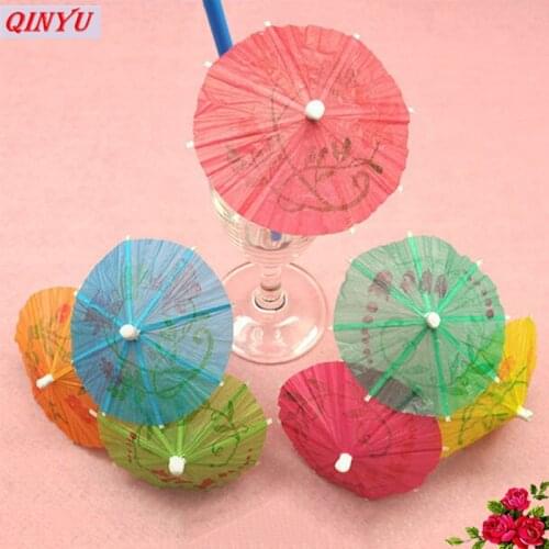 50/100pcs Multi Coloured Paper Cocktail Umbrellas Parasols Party Drink Accessories Wedding Birthday Party Drink decoration 5z