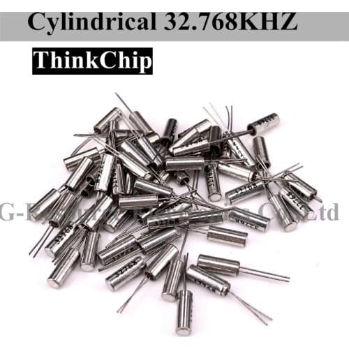 50 Pcs) 32.768 crystal oscillator series kits 12.5PF/6PF Cylindrical passive quartz crystal vibration 3*8mm / 2*6mm