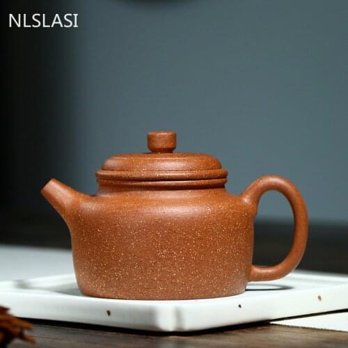 Boutique Yixing Purple Clay Teapots Raw Ore Section Mud Filter Tea Pot Chinese Tea Ceremony Drinkware Teaware Gift 250ml