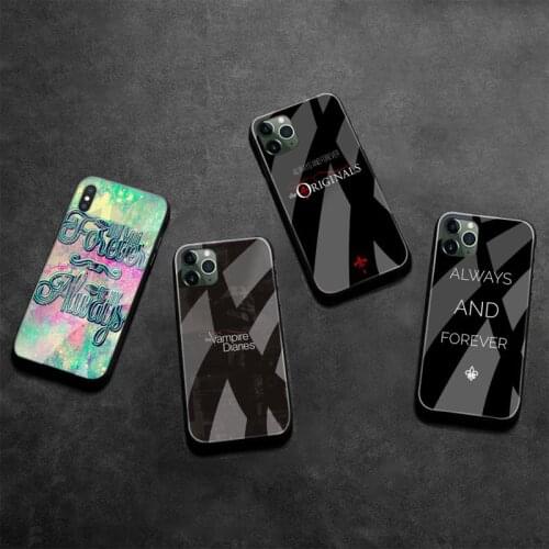 Diaries Always And Forever Phone Case Tempered Glass For iPhone 12 pro max mini 11 Pro XR XS MAX 8 X 7 6S 6 Plus SE 2020 case