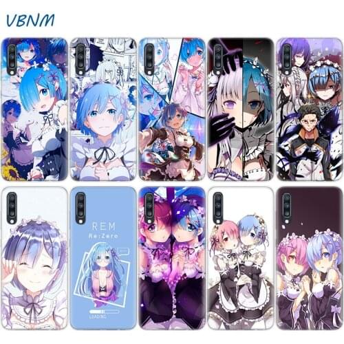 Anime ReZERO Ram Rem Phone Case For Samsung Galaxy A51 A71 A50 A70 A20 A30 A40 A10 A20E J4 J6 A6 A8 A7 A9 2018 Cover