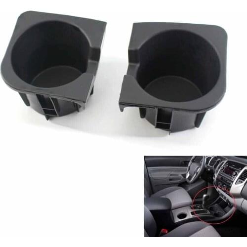 Water Drinking Cup Holder For Toyota Tacoma Center Console Front Bucket Seat Insert 66991-04012, 66992-04012 Left + Right Side