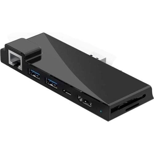 Surface Pro 7 Dock Hub, 7-In-2 Surface Pro 2019 Adapter with 4K, USB C PD Charging,2 USB 3.0 Port(5Gbps)