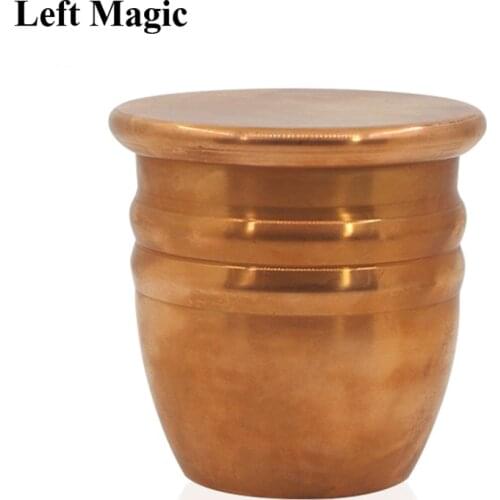 1 Pc Copper Sealing Cup Magic Tricks For Cups And Balls Stage Magic Props Professional Magicians Gimmick Accessories