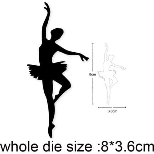 Girl Dancer Ballet Yoga Metal Cutting Dies Stencil for DIY Scrapbooking/photo album Decor Embossing Paper Card Making Craft dies