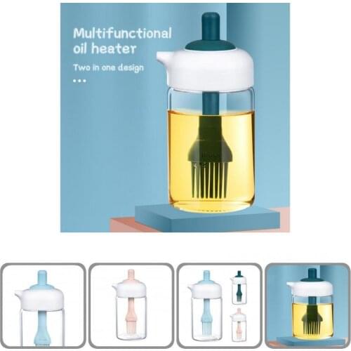 Non-deformation Useful Easy to Refill Oil Container Bottle Glass Oil Dispenser Bottle Non-Slip Cooking Gadget