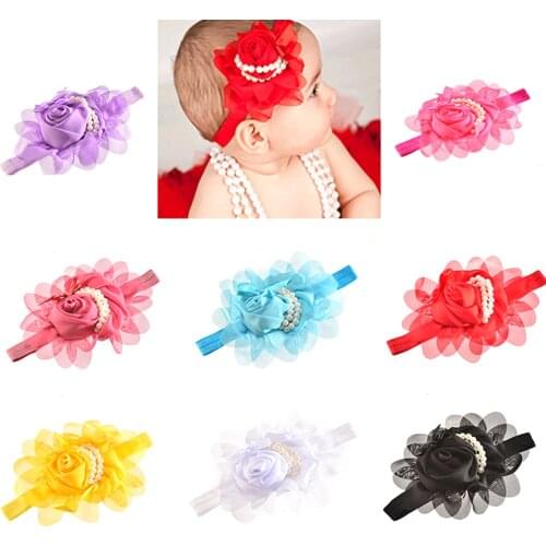 1PC Baby Headband Flower Girls Toddler Hair Bands for Baby Girls Kids Headbands Newborn Baby Hair Accessories Photography Props