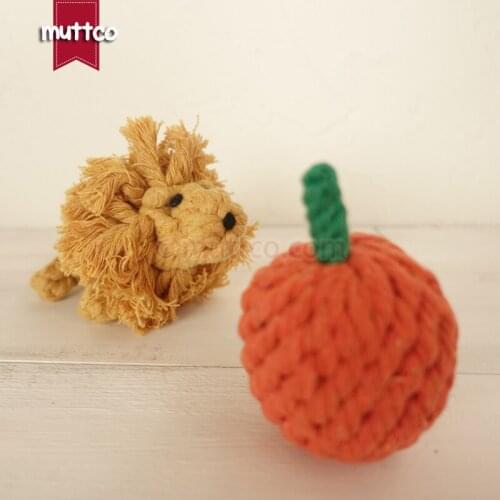 Wholesale high quality lion and orange dog pet toy cotton rope toy dog rope toy DRT-026