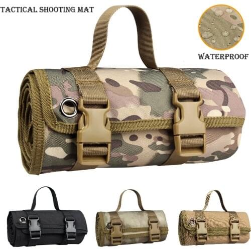 Outdoor Camping/Hunting Training EDC Tactical Shooting Mat Shooters Lightweight Roll-Up Military Airsoft Gun Pad Accessories