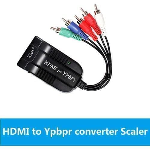 HDMI to YPbPr Scaler 1080P HDMI to Component RGB/5RCA Scaler Converter with micro cable for PC PS4