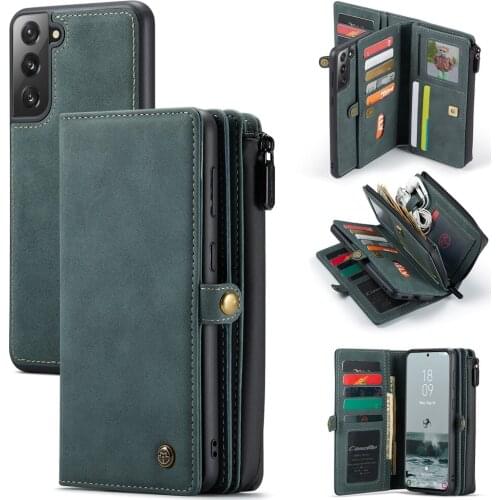 Luxury Card Wallet Bag PU Leather Coque Flip Cover For Samsung Galaxy S21 FE S21FE 5G 6.41 Inch Case Fundas Magnetic TPU Shell